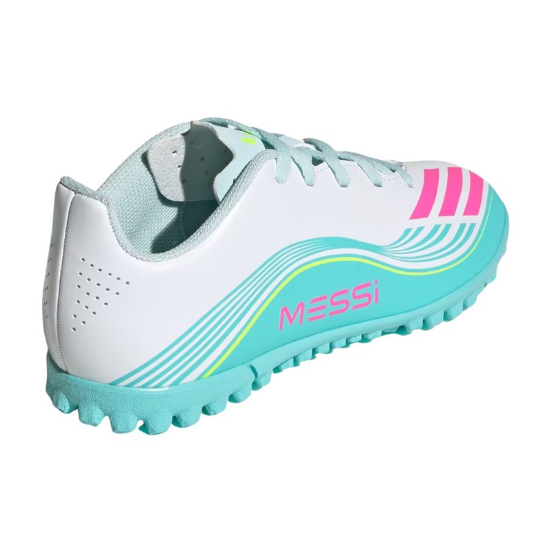 chuteira-society-adidas-f50-messi-club-infantil-branca-rosa