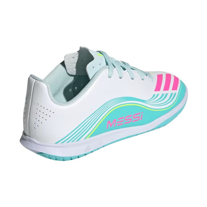 chuteira-futsal-adidas-f50-messi-club-infantil-branca-rosa