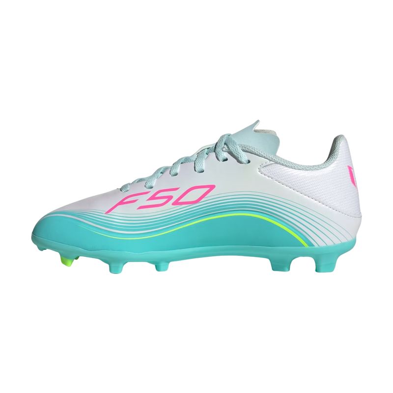 chuteira-campo-adidas-f50-messi-league-mg-infantil-branca-rosa