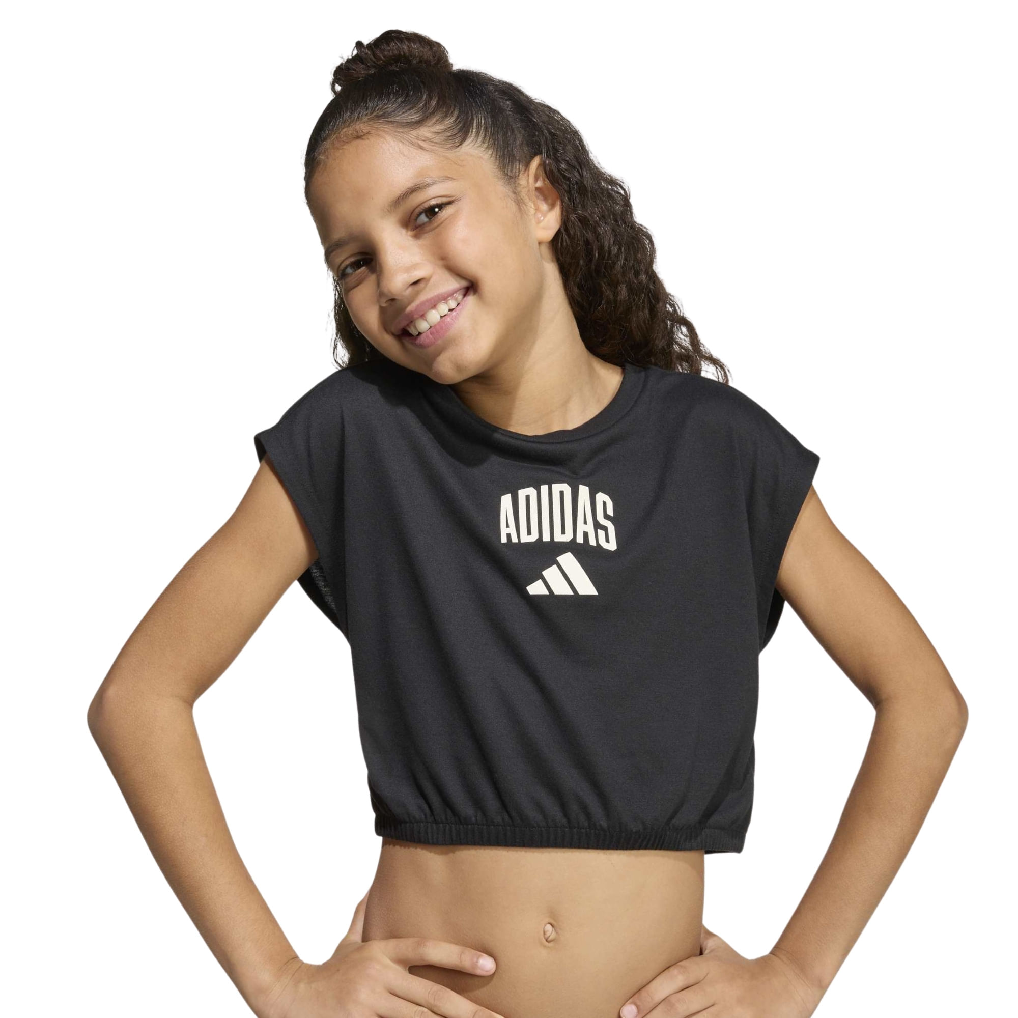 Camiseta Adidas Seasonals Collegiate Infantil - Preta