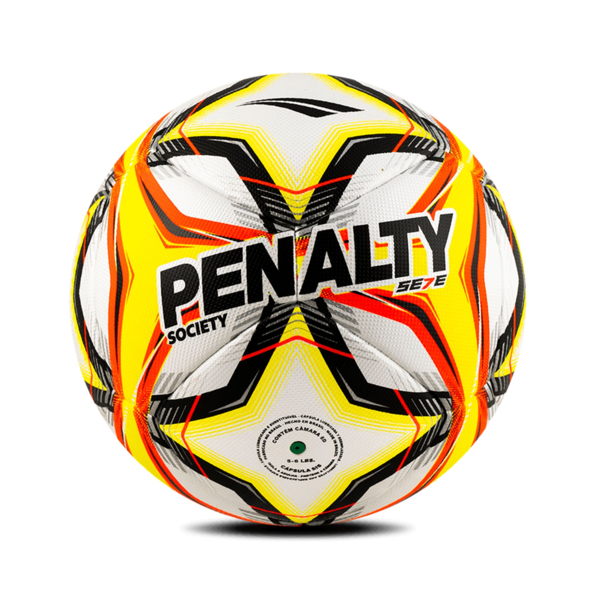 Bola Society Penalty Se7E Pro XXV Unissex - Branca/Amarela