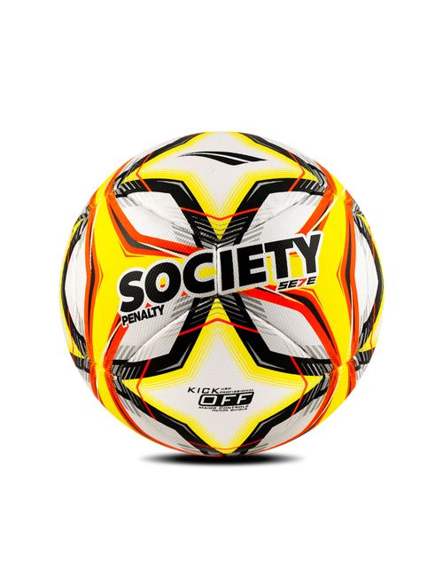 Bola Society Penalty Se7E Pro XXV Unissex - Branca/Amarela