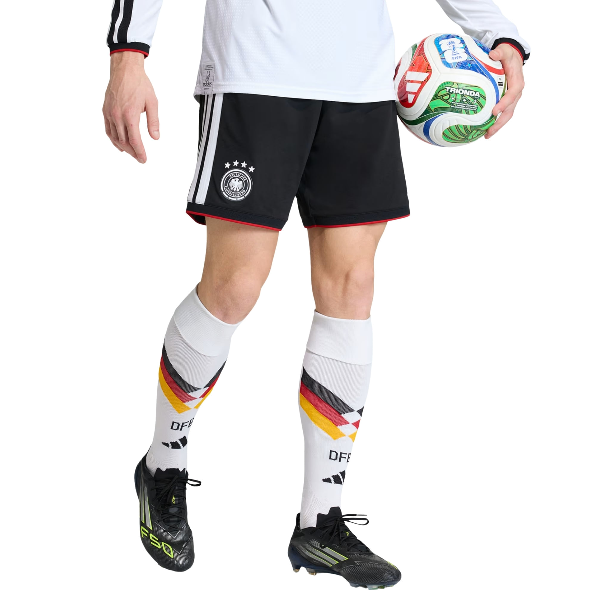 Calção Alemanha I 26 Adidas Masculino - Preto