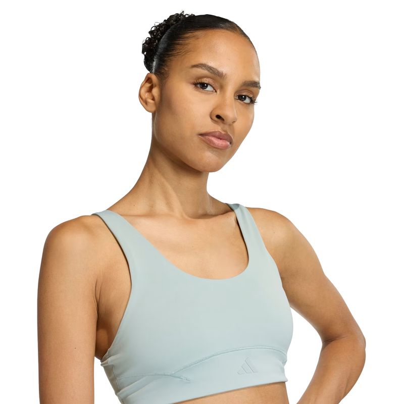 top-adidas-suporte-médio-luxe-all-me-luxe-feminino-verde