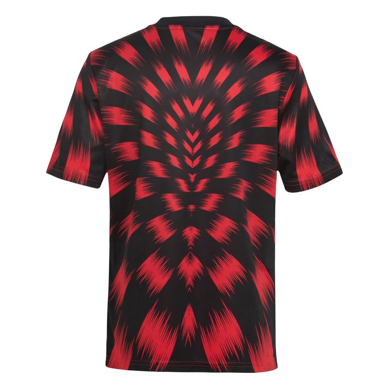 camisa-flamengo-25-26-adidas-pré-jogo-infantil-vermelha-preta