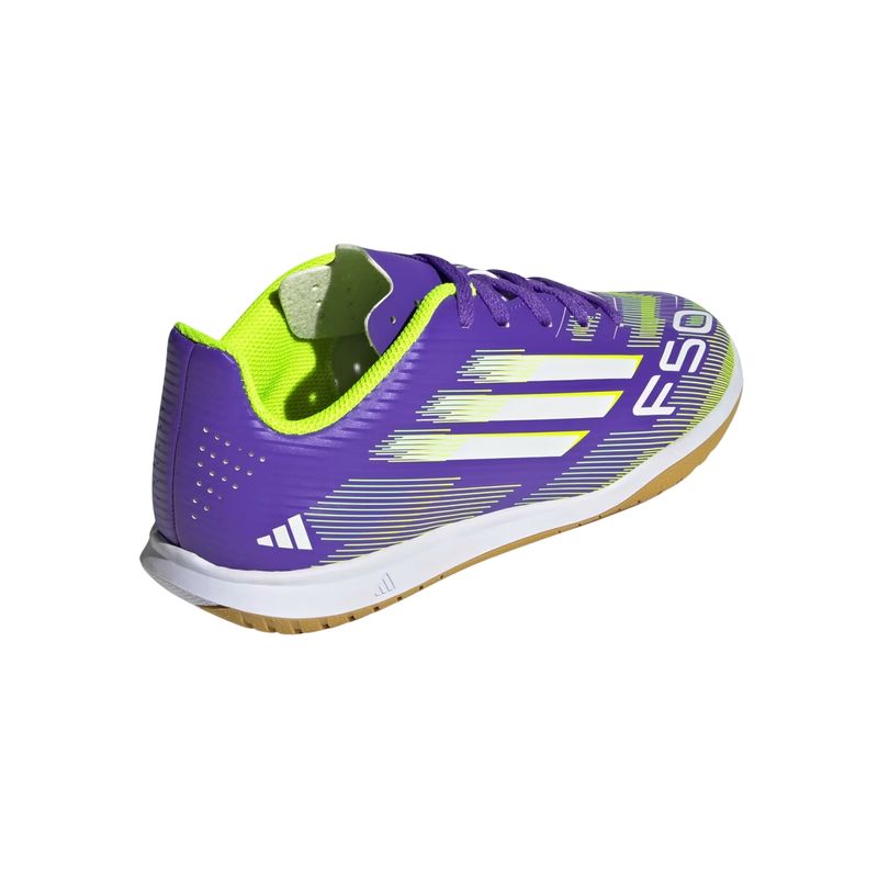 chuteira-futsal-adidas-f50-club-infantil-roxa