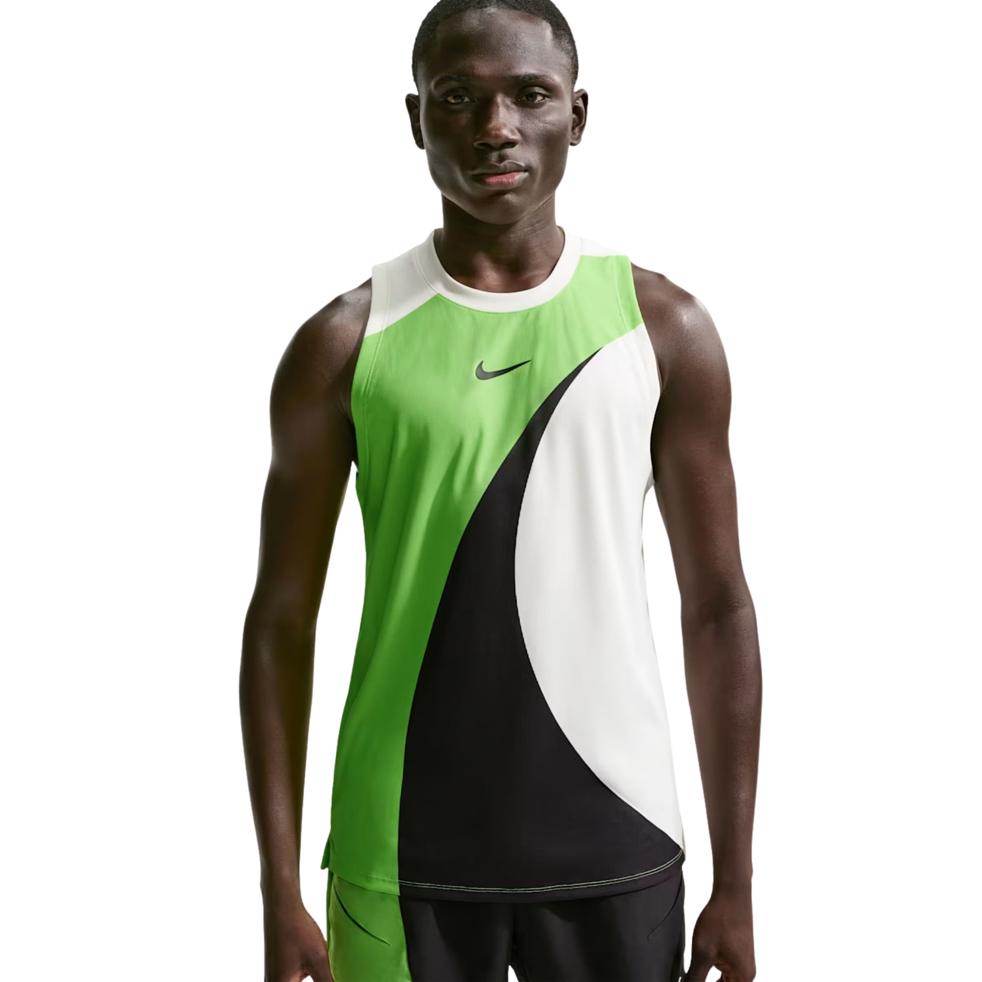 Regata Nike Court Slam Dri-Fit Adv Masculina - Verde/Branca