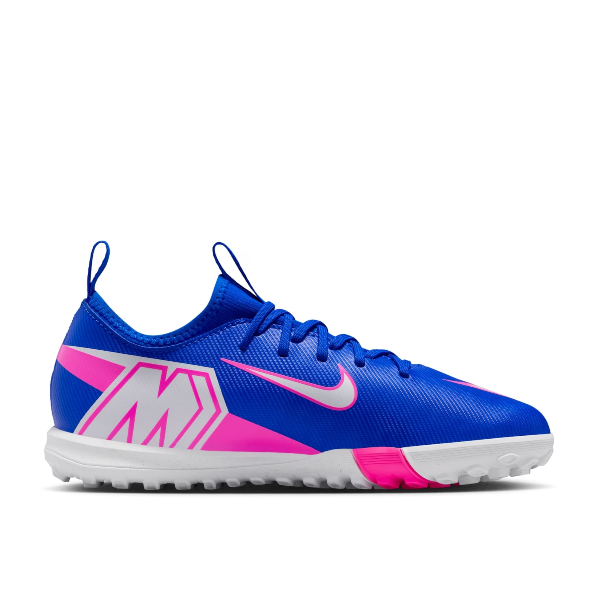 Chuteira Society Nike Zoom Vapor 16 Academy Low Infantil - Azul