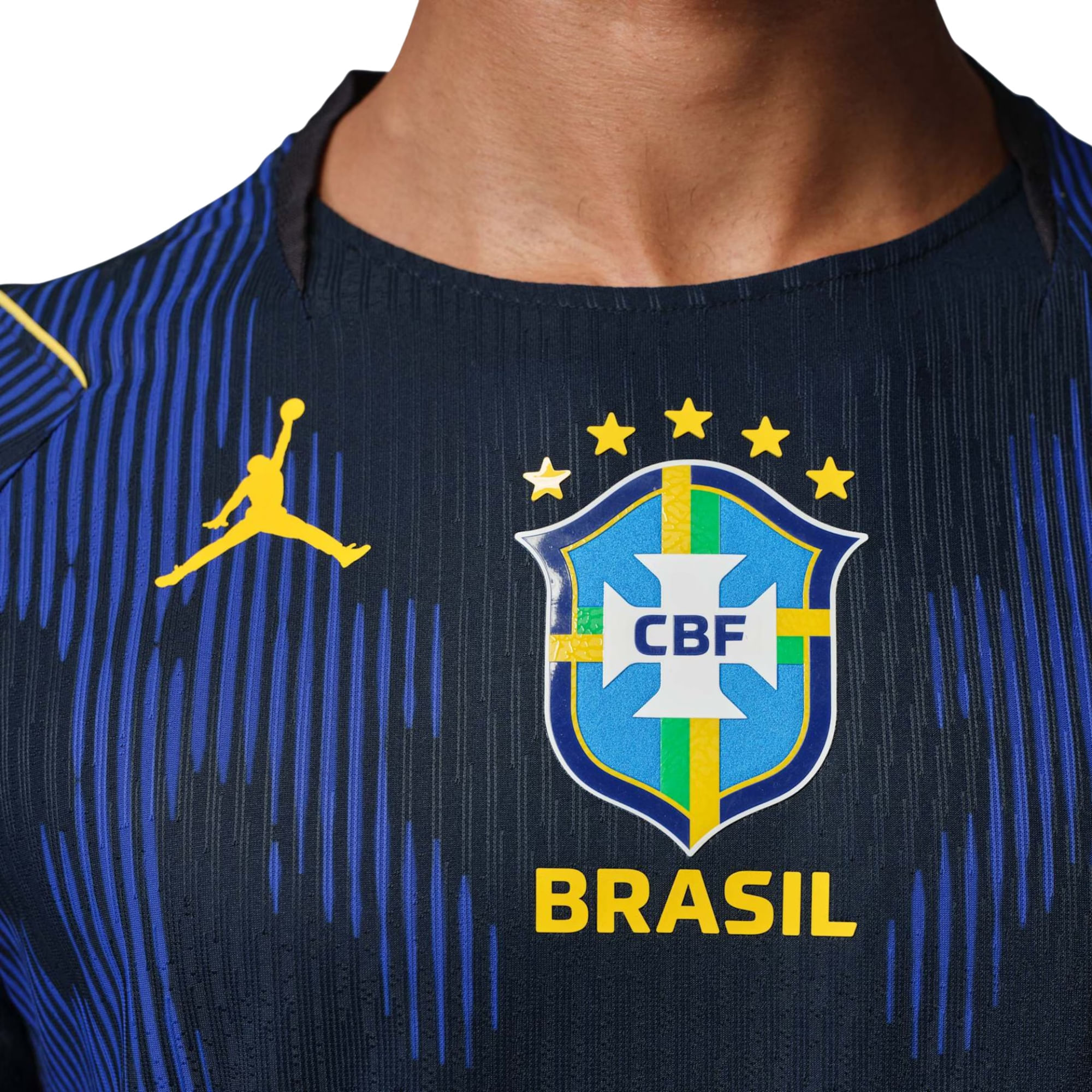Camisa Brasil II 2026 CBF Jordan Jogador Masculina - Azul - Bayard