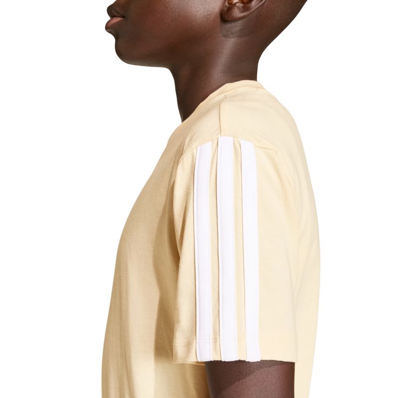 camiseta-adidas-essentials-infantil-bege