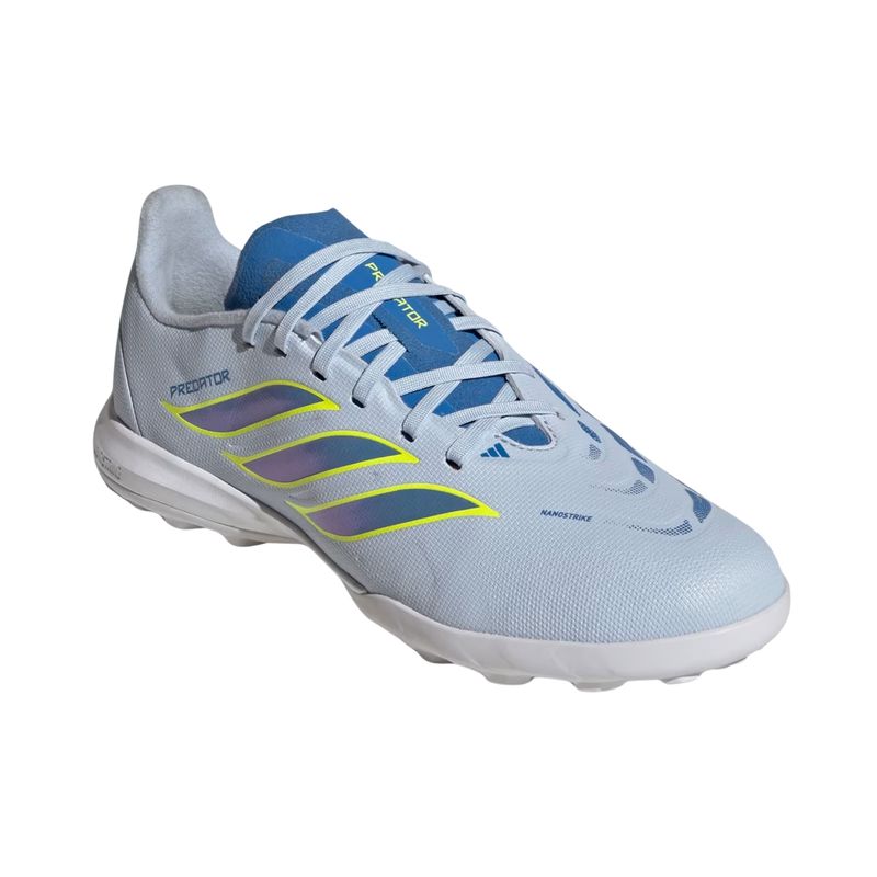 chuteira-society-adidas-predator-league-infantil-azul