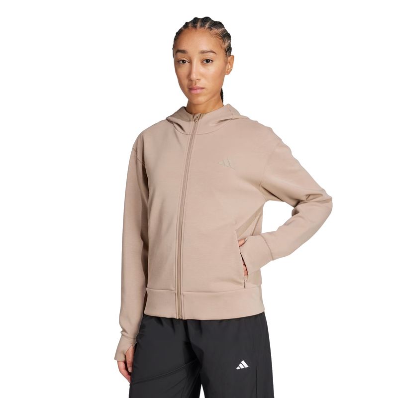 jaqueta-com-capuz-adidas-designed-4-feminina-marrom-claro