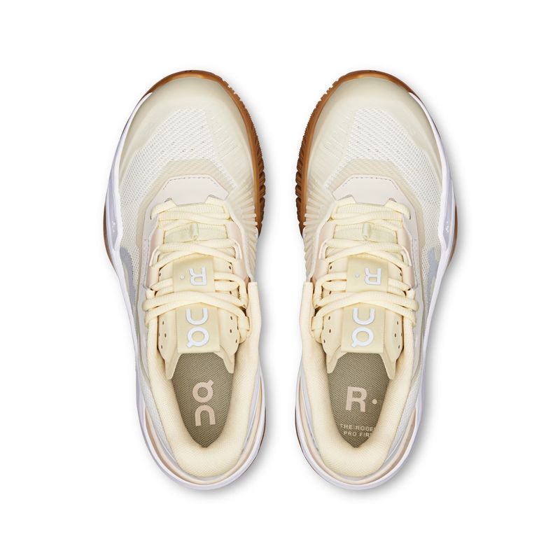 tênis-on-the-roger-pro-fire-quadra-rápida-feminino-bege