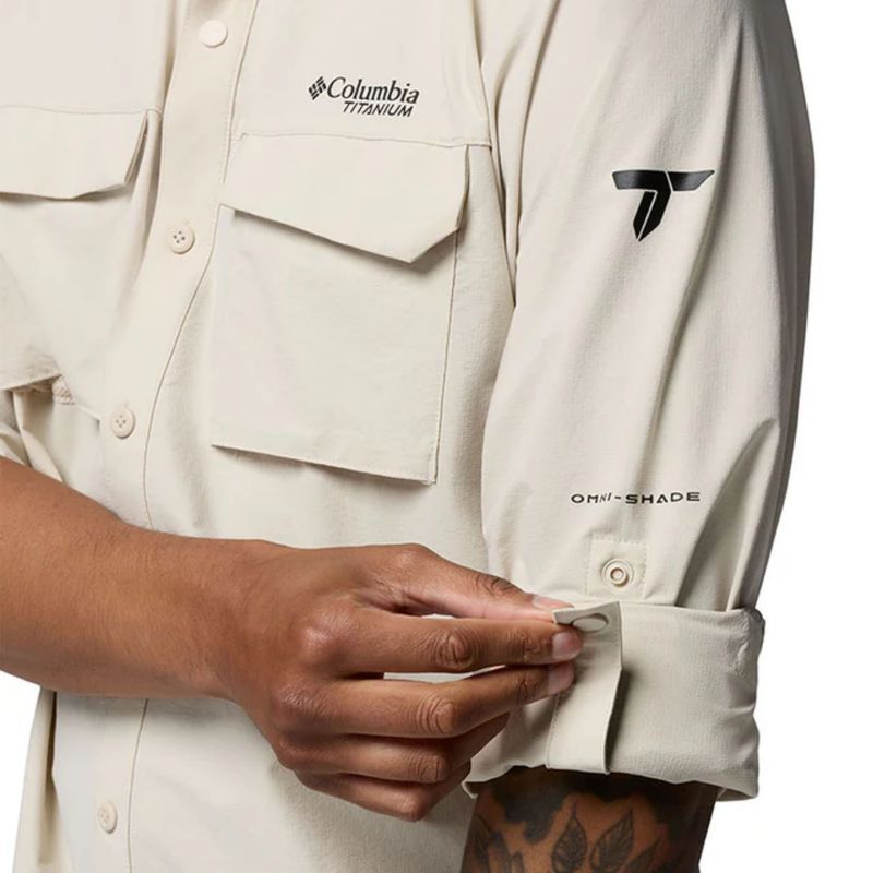 camisa-polo-columbia-silver-ridge-elite-masculina-bege