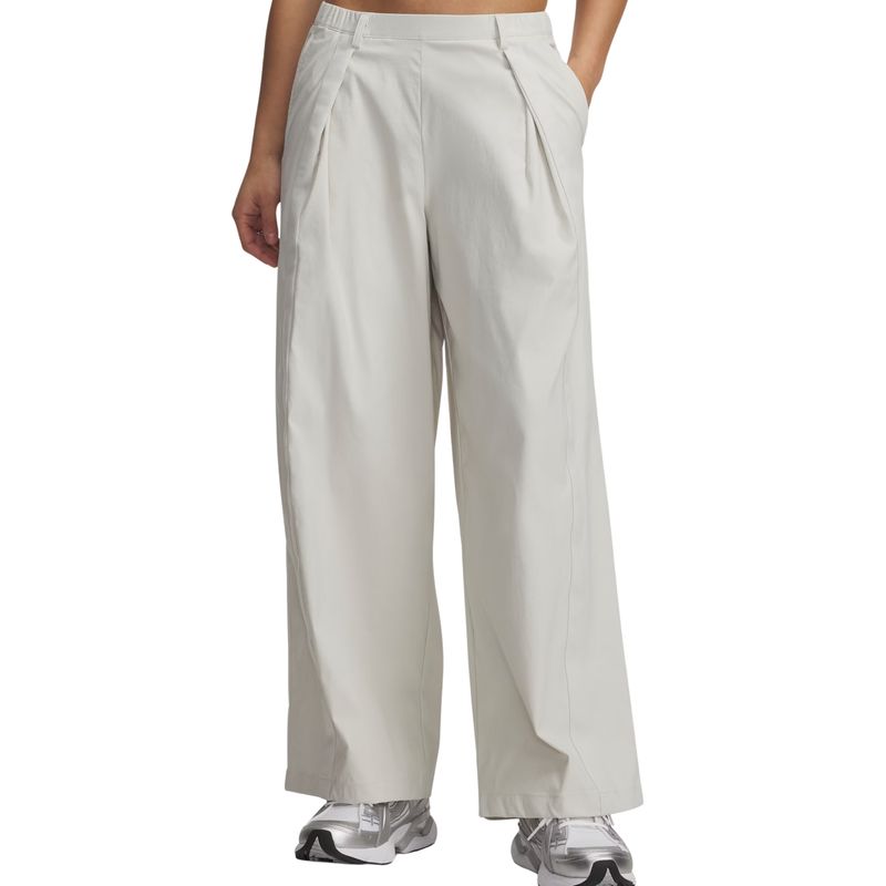 calca-under-armour-unstoppable-pleated-feminina-bege