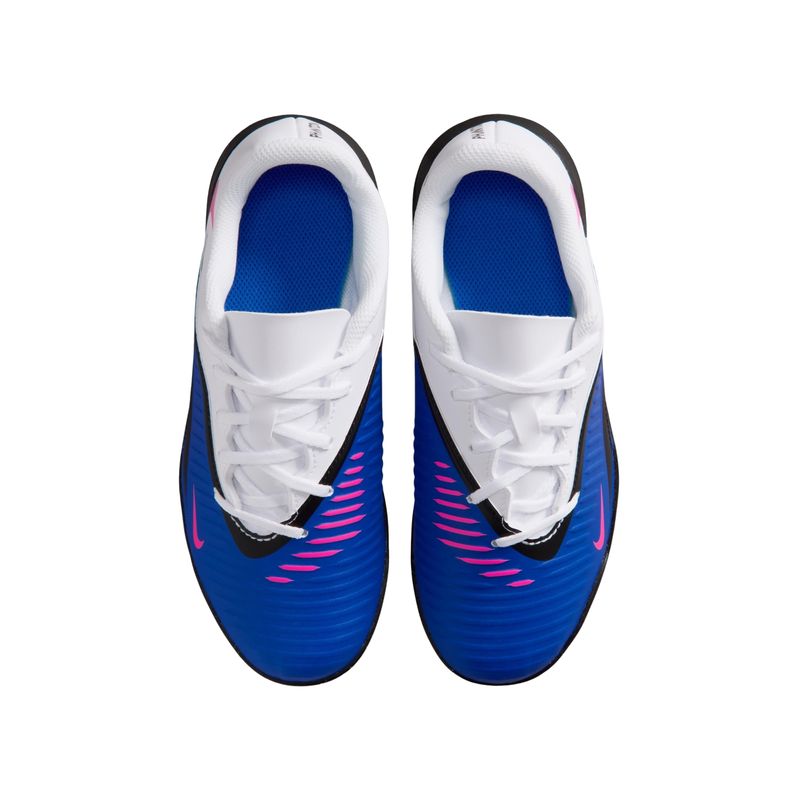 chuteira-society-nike-phantom-6-club-low-infantil-azul