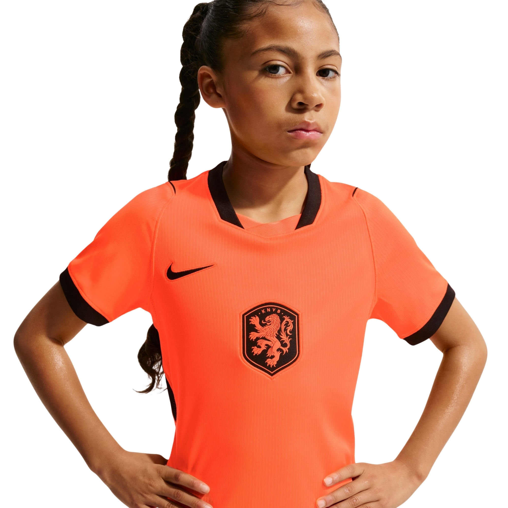 Camisa Holanda I 2026 Nike Infantil - Laranja