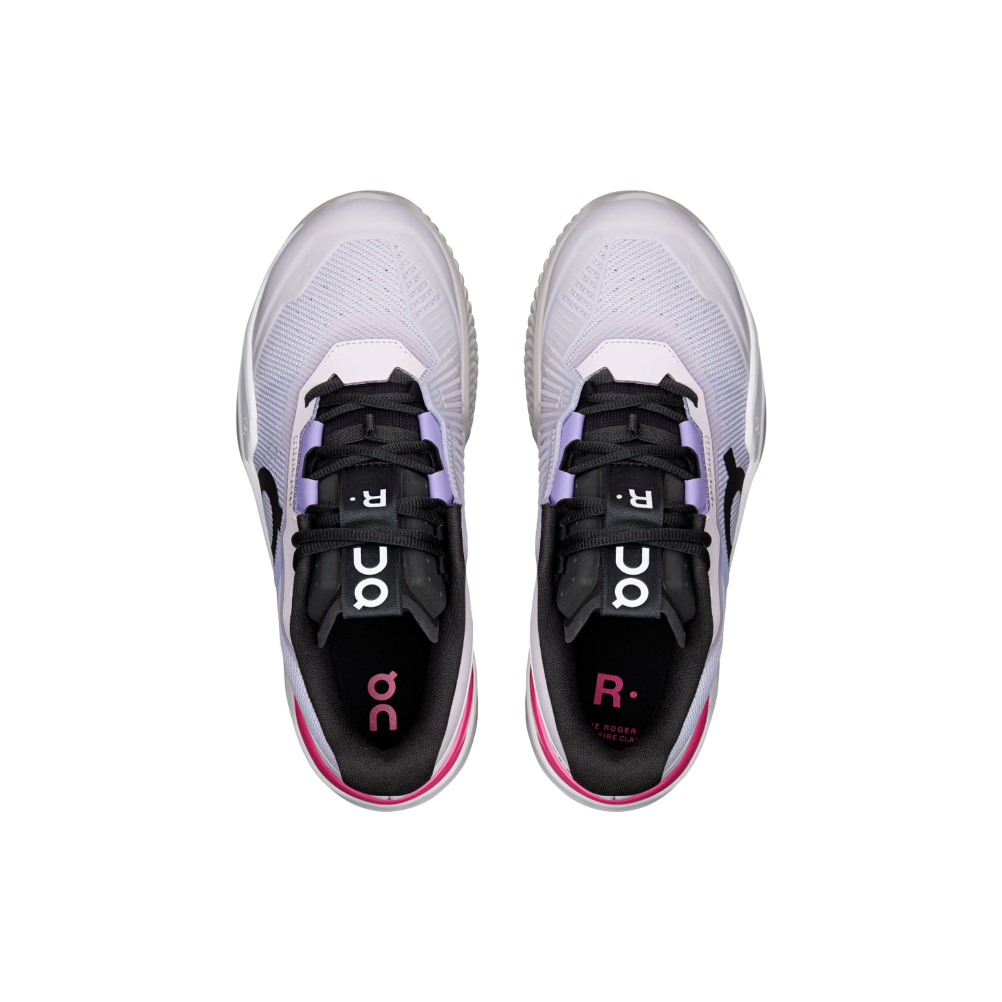 Encontraproduto.com.br - Tênis On The Roger Pro Fire Saibro Masculino - Branco/Lilás
