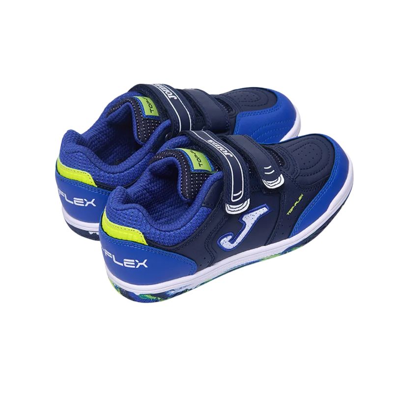 chuteira-futsal-joma-top-flex-velcro-infantil-azul
