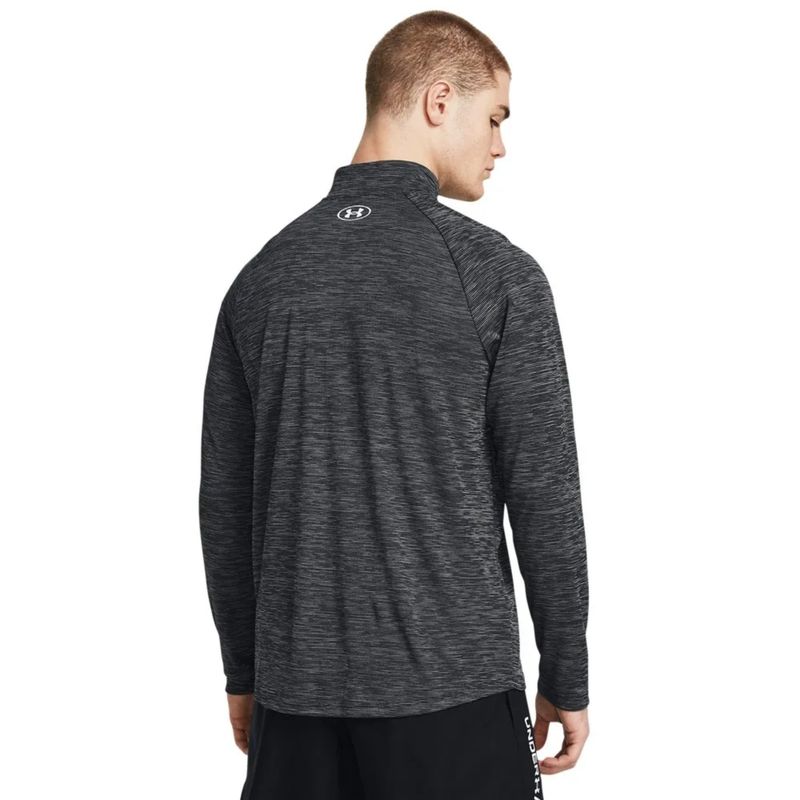 blusão-under-armour-1-2-zip-tech-textured-masculino-preto