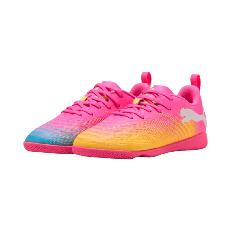 chuteira-futsal-puma-future-9-play-infantil-rosa