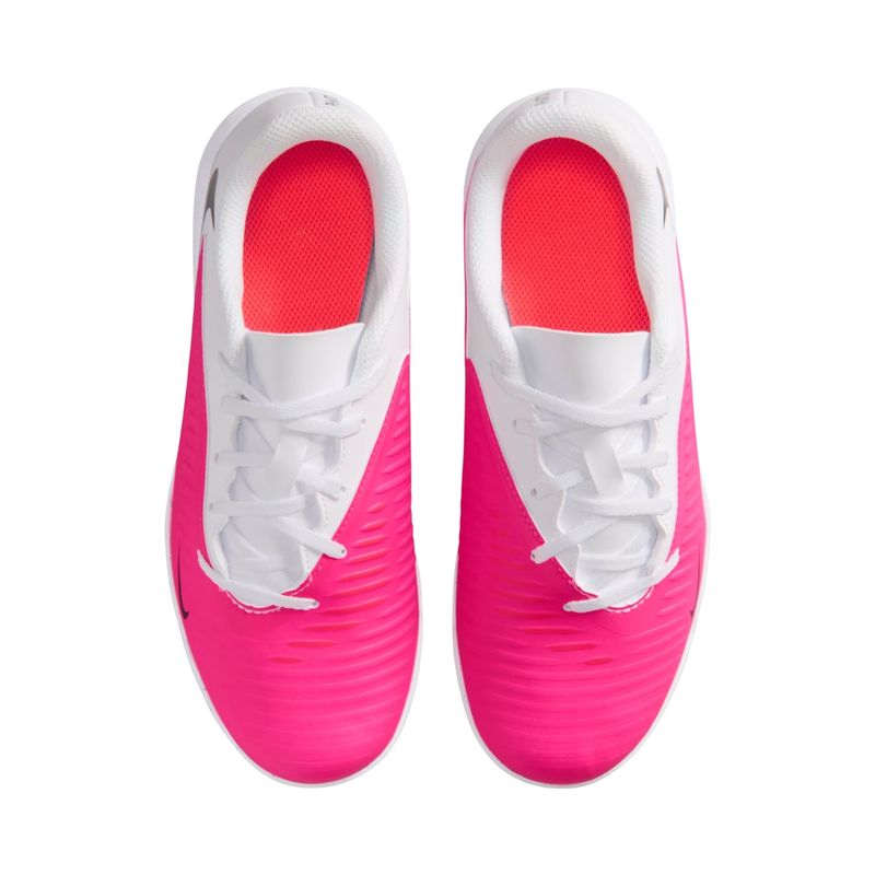 chuteira-society-nike-phantom-6-club-low-infantil-branca-rosa