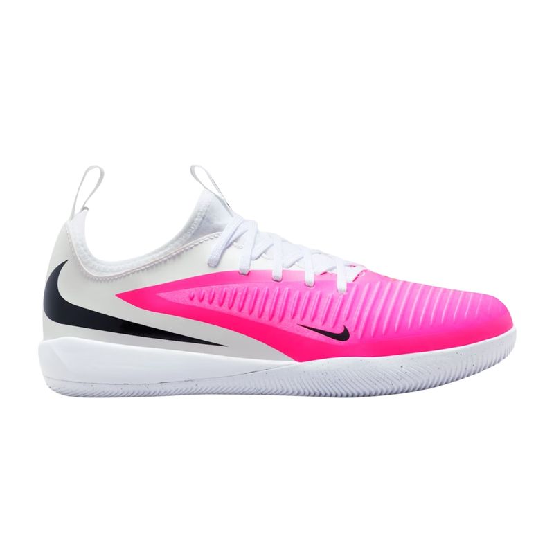 chuteira-futsal-nike-phantom-6-academy-low-infantil-branca-rosa