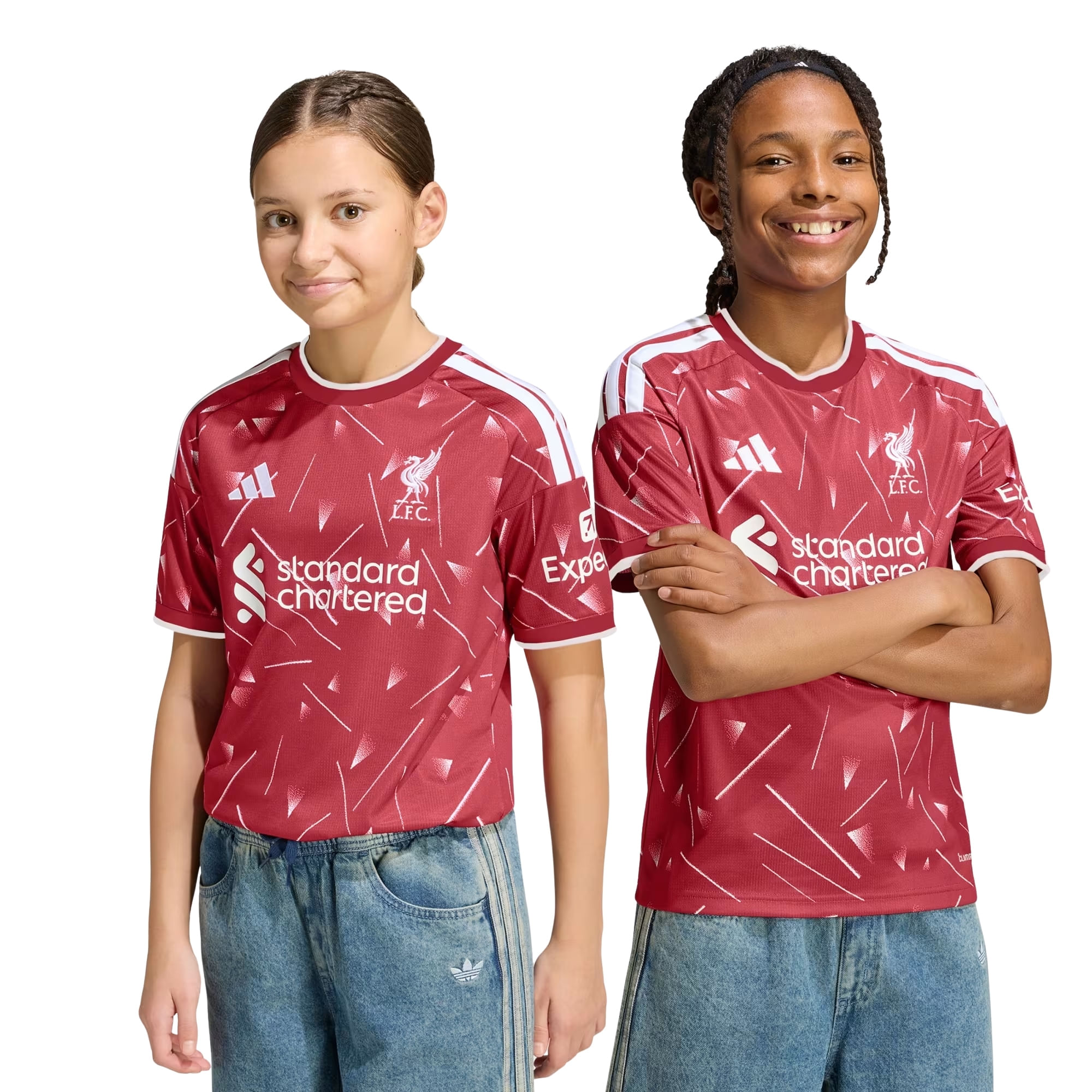 Camisa Liverpool I 26/27 Adidas Infantil - Vinho