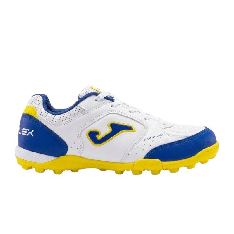 chuteira-society-joma-top-flex-infantil-branco-azul