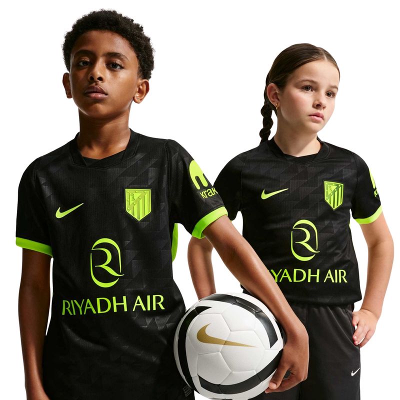 camisa-atlético-madrid-ii-26-27-nike-torcedor-pro-infantil-preta