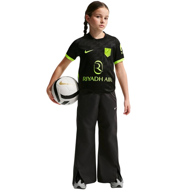 camisa-atlético-madrid-ii-26-27-nike-torcedor-pro-infantil-preta
