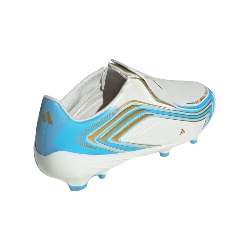 chuteira-campo-adidas-f50-messi-league-infantil-bege-azul