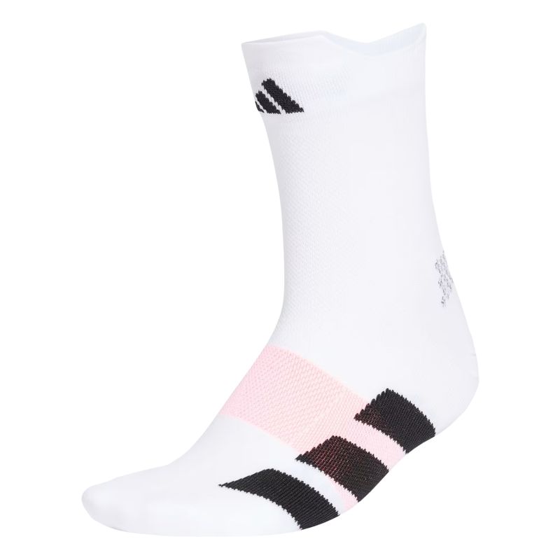 meia-adidas-cano-médio-adizero-unissex-branca