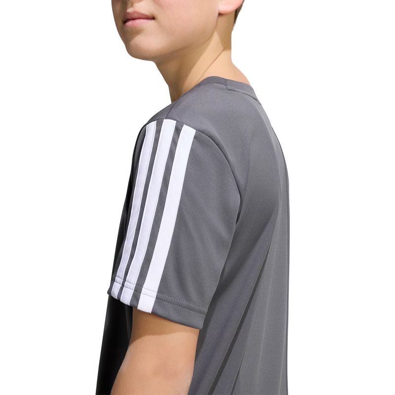 camiseta-adidas-train-essentials-3-listras-infantil-cinza