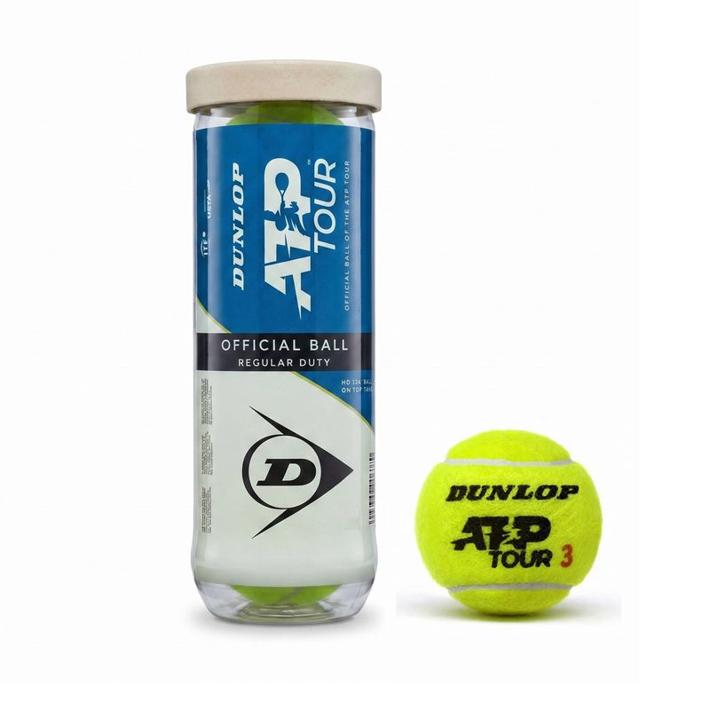 bola-dunlop-atp-regular-duty-tubo-3-unidades-unissex-verde