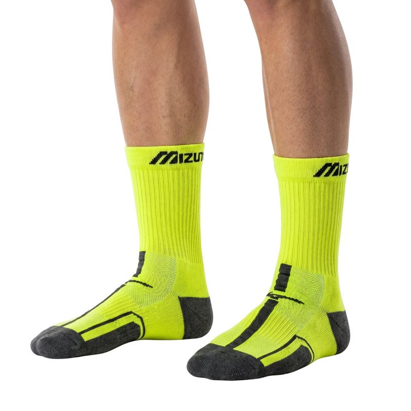 meia-mizuno-cano-médio-performance-39-44-unissex-cinza-amarela
