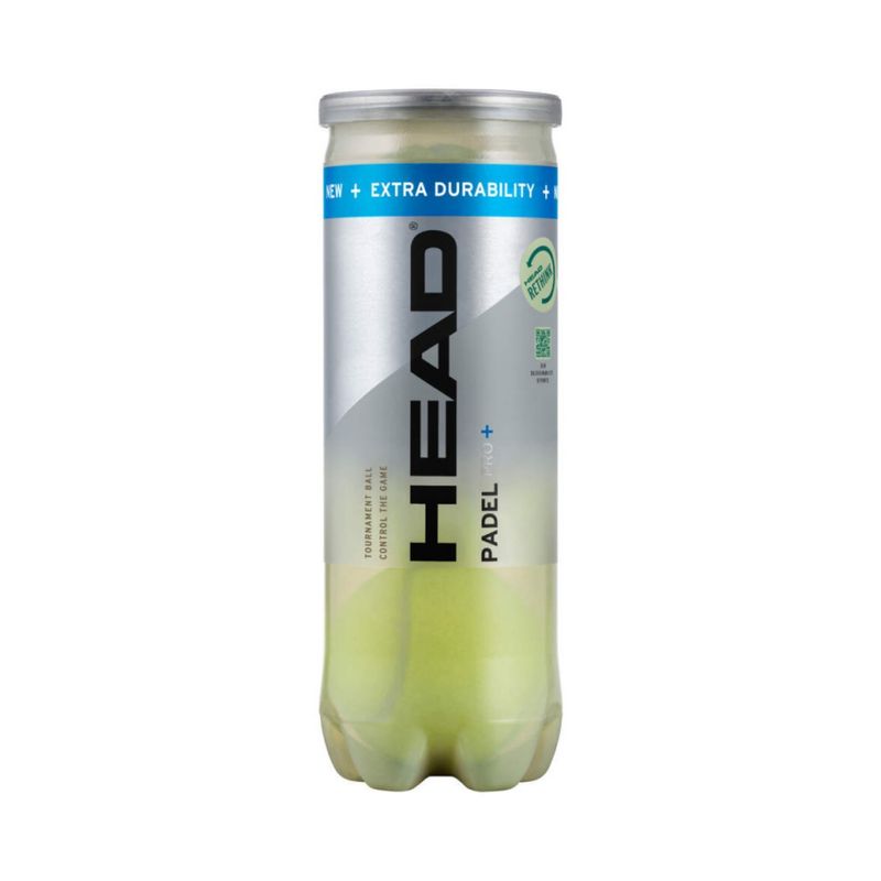 bolinha-de-padel-head-pro-+-3-unidades-unissex-amarela