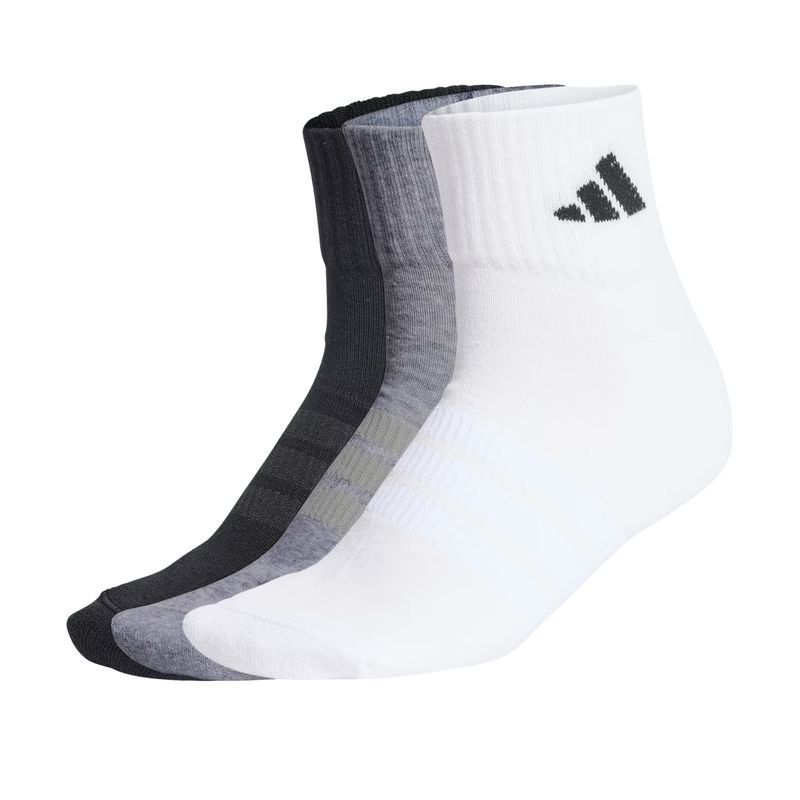 kit-meia-adidas-cano-médio-3-pares-unissex-preta-branca