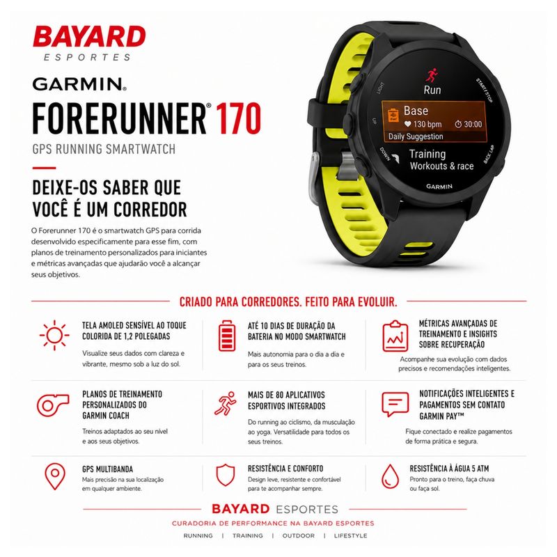 relógio-monitor-cardíaco-garmin-forerunner-170-unissex-preto-amarelo