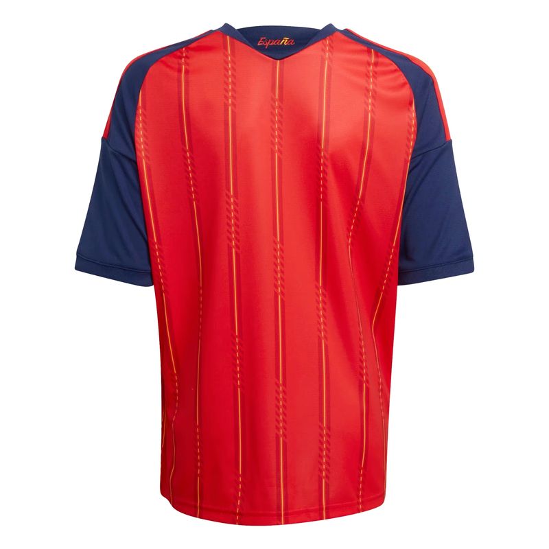 camisa espanha i 26 adidas torcedor infantil - vermelha