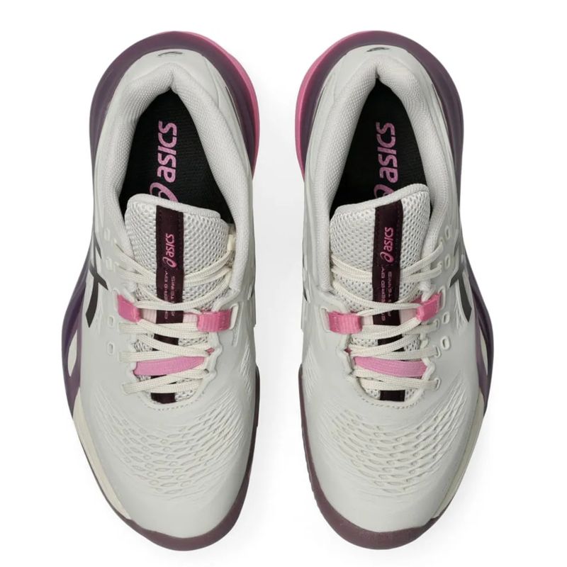 tênis-asics-gel-resolution-x-saibro-feminino-bege-roxo
