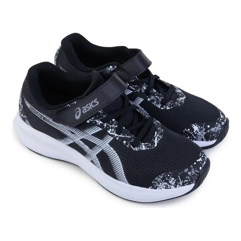 tênis-asics-fantasy-5-ps-infantil-preto-branco