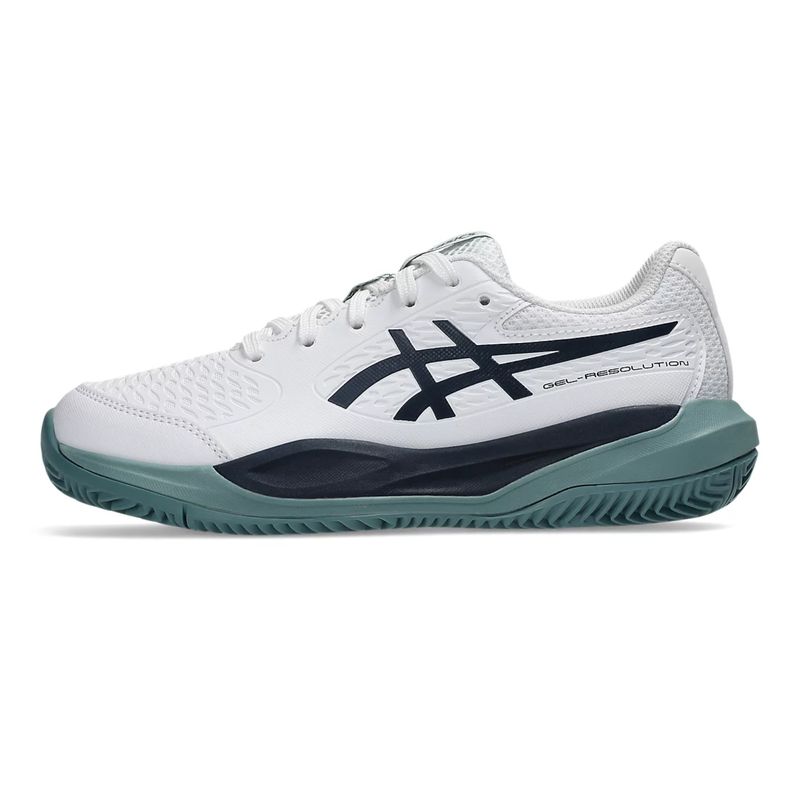 tênis-asics-gel-resolution-x-gs-saibro-infantil-branco-verde