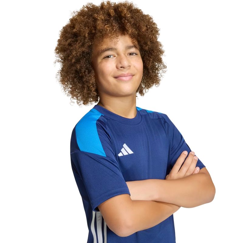 camisa-adidas-tiro-essentials-infantil-azul-escuro