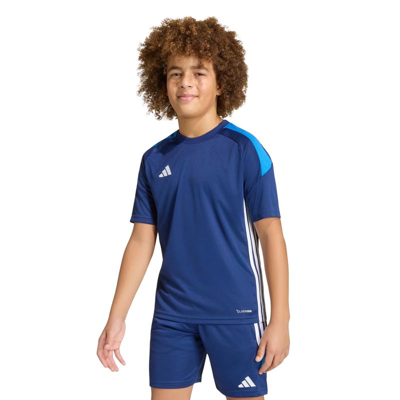 camisa-adidas-tiro-essentials-infantil-azul-escuro