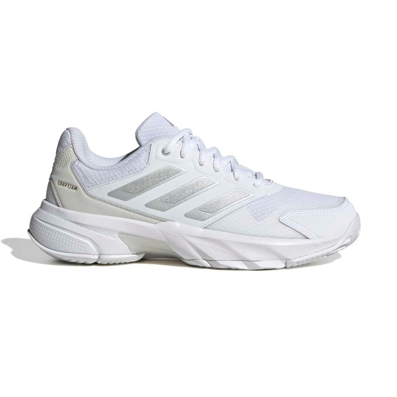 tênis-adidas-courtjam-control-3-quadra-rápida-feminino-branco-prata