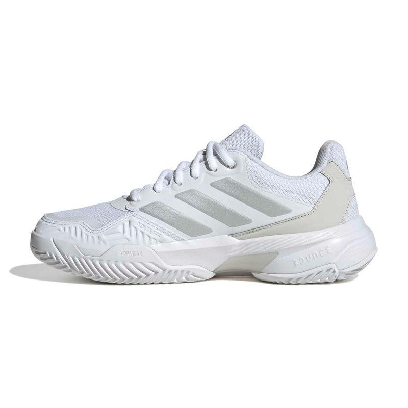 tênis-adidas-courtjam-control-3-quadra-rápida-feminino-branco-prata