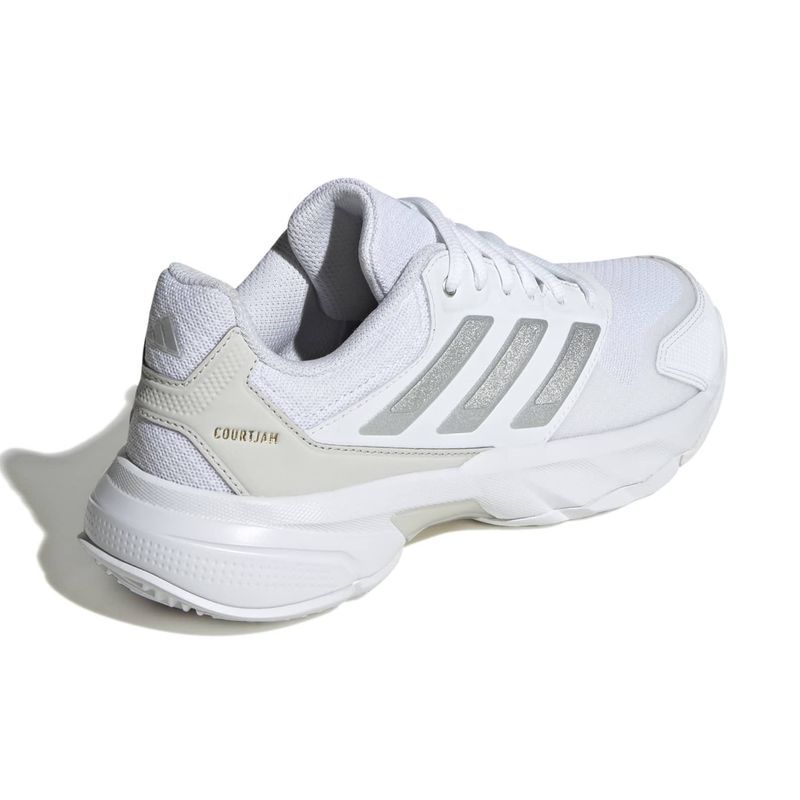 tênis-adidas-courtjam-control-3-quadra-rápida-feminino-branco-prata