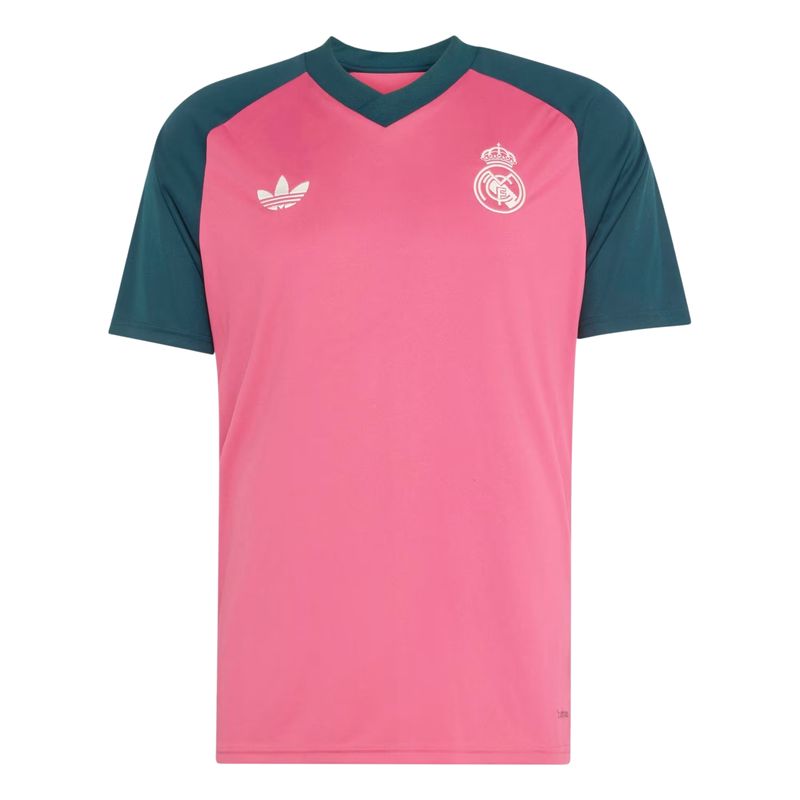 camisa-real-madrid-ii-26-27-adidas-pré-jogo-masculina-rosa-verde