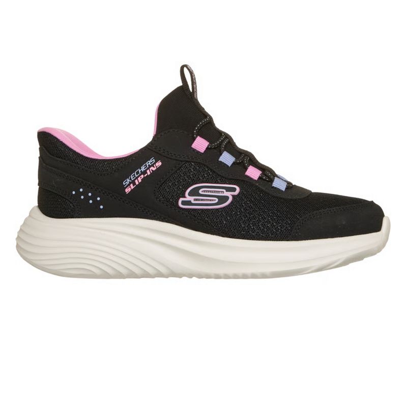 tenis-skechers-bounder-pro-step-one-infantil-preto-rosa